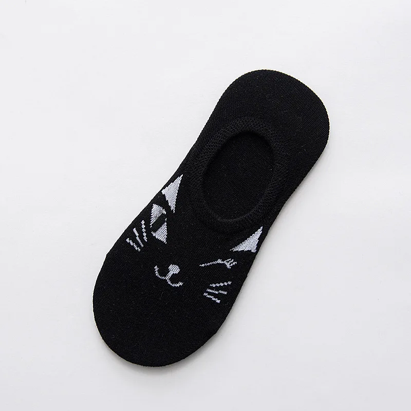 Summer girl Silica Gel Invisible women Stars Cotton SocksLow Low Cut Ankle Sock boy boat casual slippers 1pair=2pcs WS118