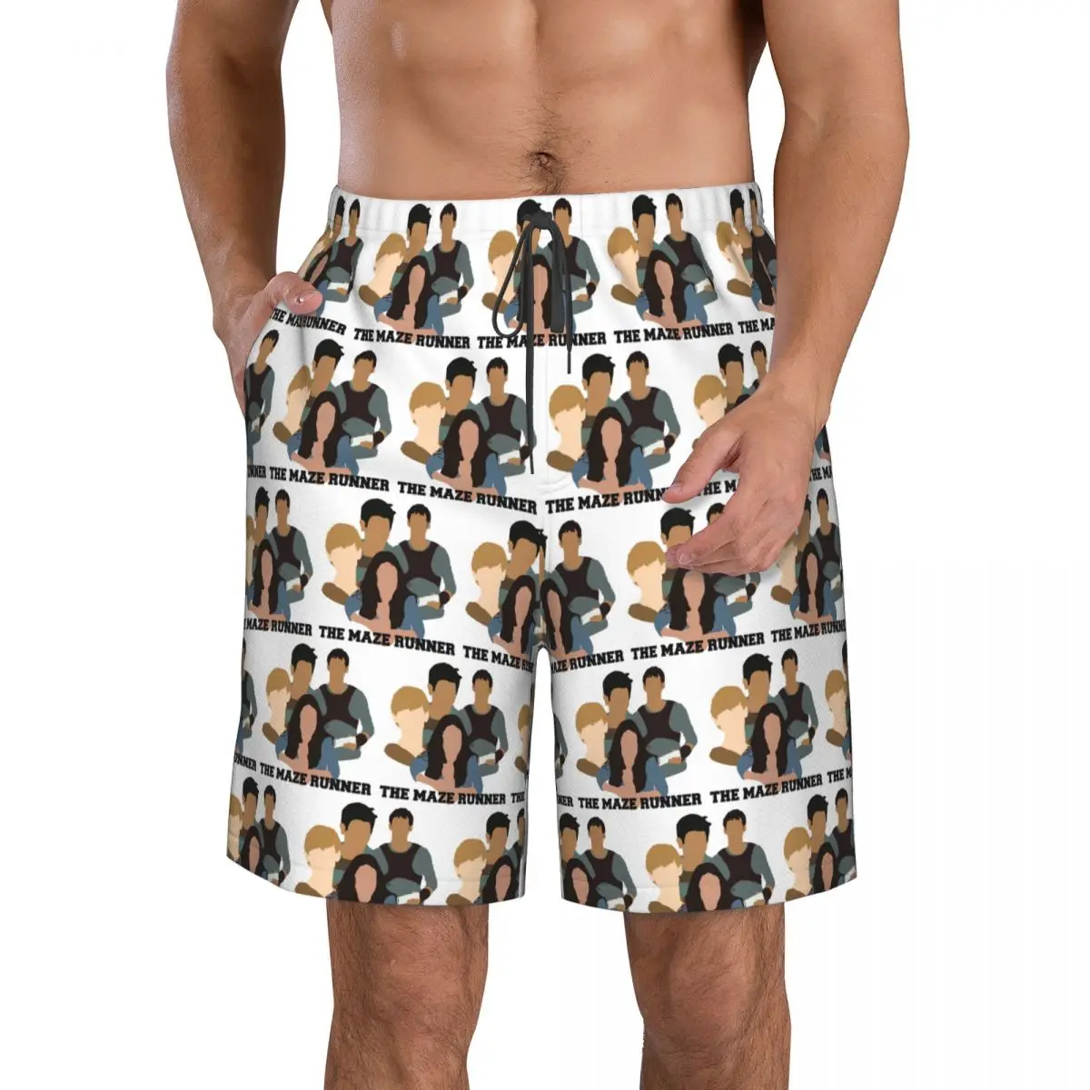 

The Maze Runner 1 Trunks Beach Board Shorts Casual Quick Dry Swim Summer Men Pants
