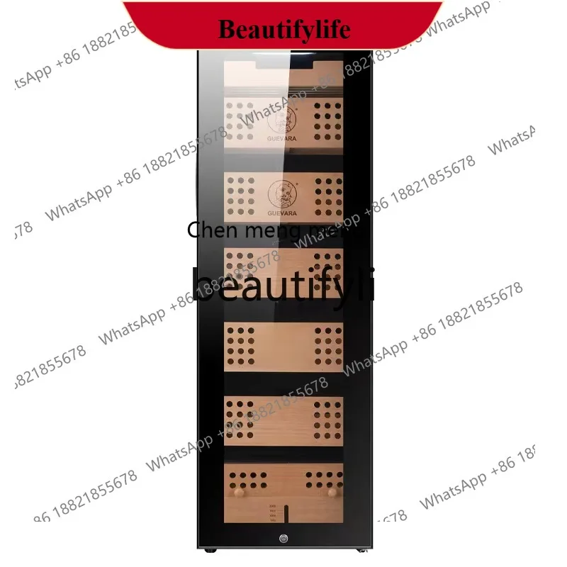 

D150 Constant Temperature and Humidity Compressor Humidifier Cabinet Refrigerated Cigar Storage Cedar Wood Smart Cigar Cabinet