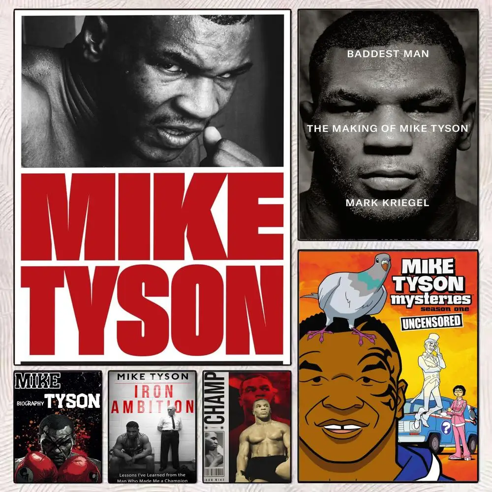 

M-Mike Boxing Legends T-Tyson Poster HD Art Mural Wallart Poster Waterproof Vintage Print Decor for Home Decoration DIY Durable