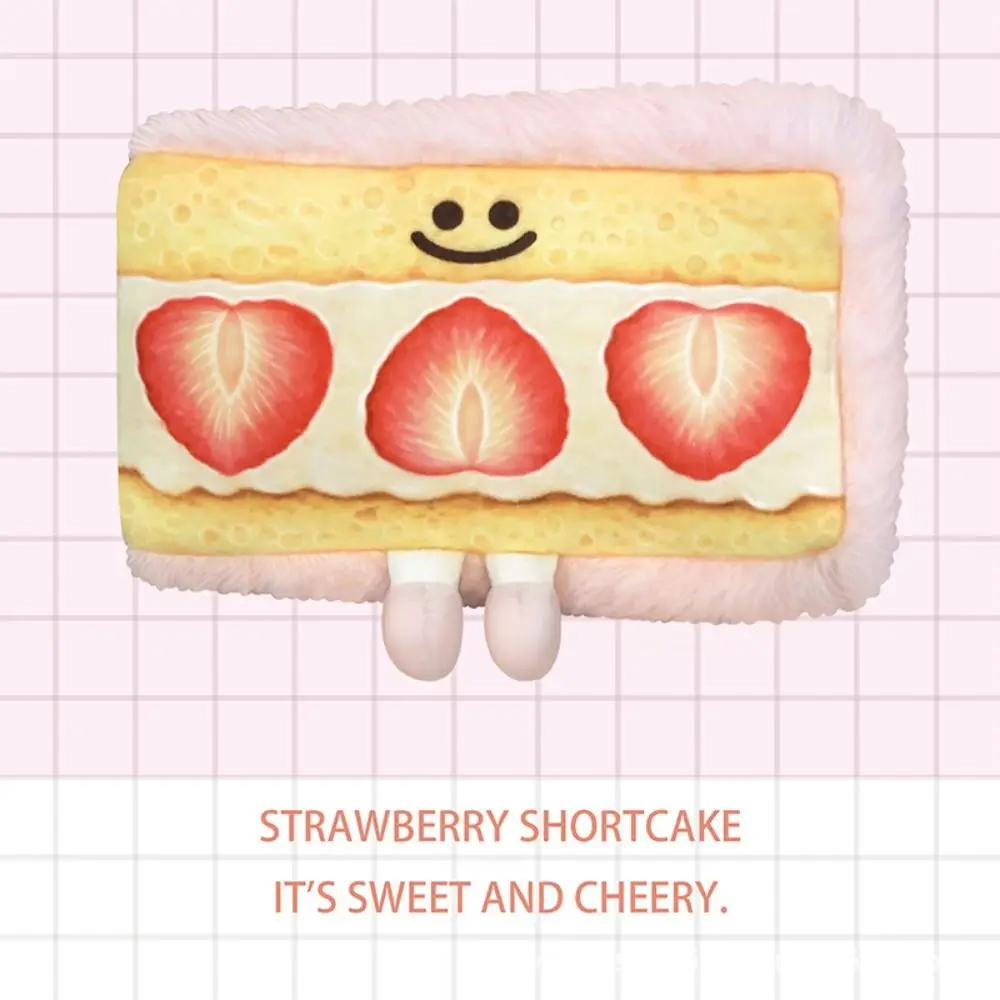 

Pencil Holder Bread Sandwich Pencil Case Strawberry Large Capacity Plush Pencil Cases Kawaii Plush Stationery Pouch Award Gifts