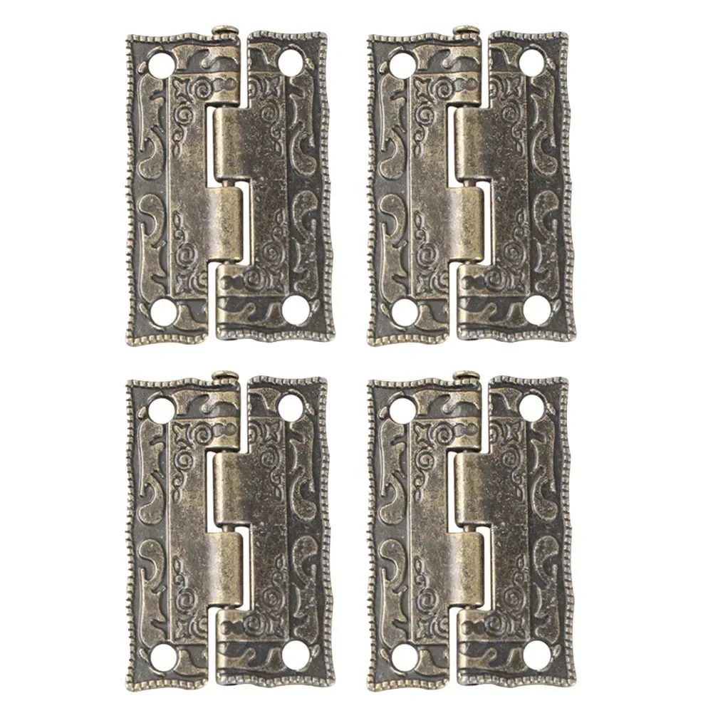 Door Hinges Hinges Antique Printing Bronze Easy To Install Retro Design With Screws Zinc Alloy Office Beautiful