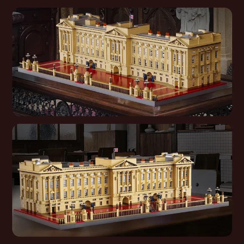 Duplo águia cada edifício mundialmente famoso palácio buckingham blocos de construção modelo adulto montagem rua arquitetônica em grande escala