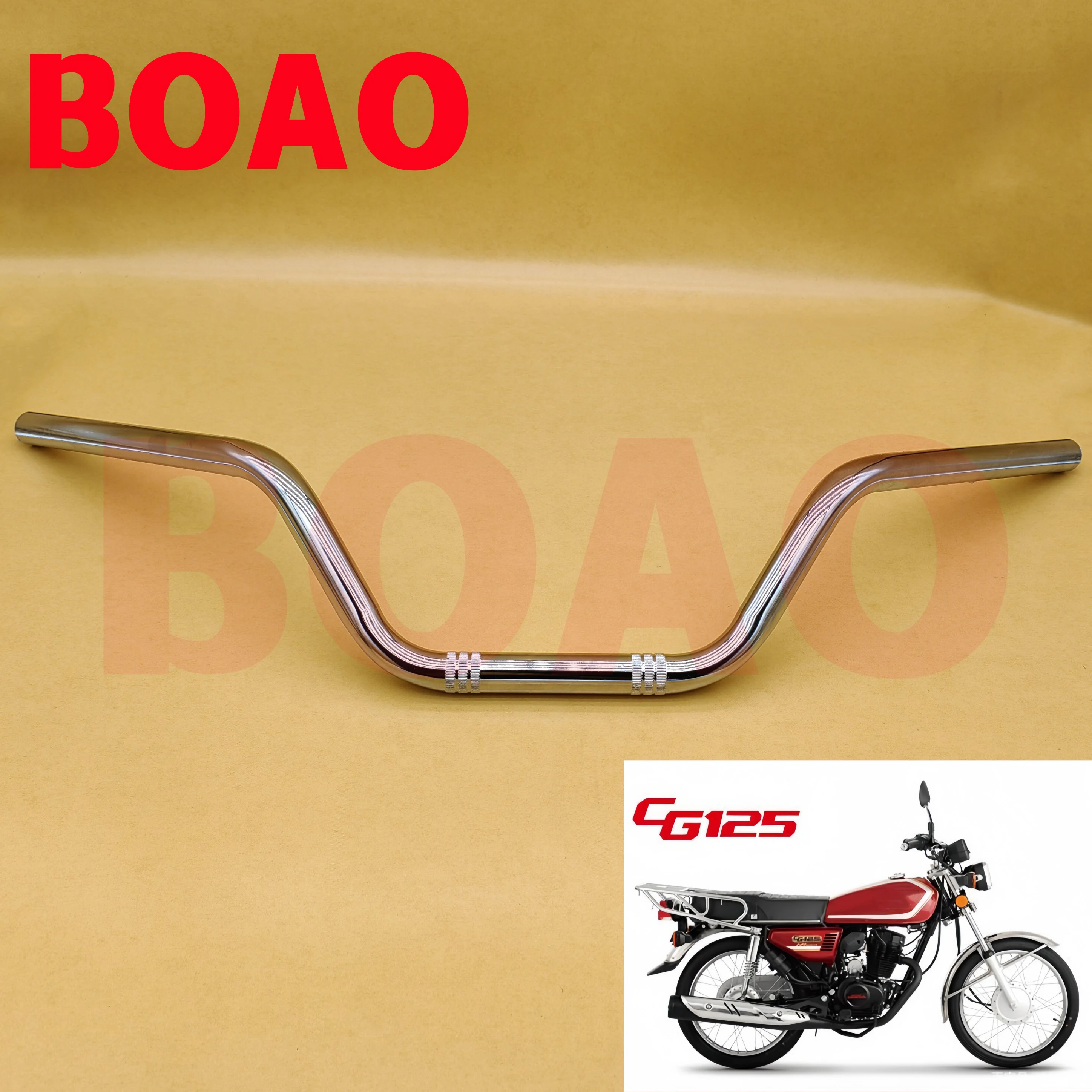 Guidão de motocicleta de 22 mm e 7/8 polegadas, guidão para volante do Honda CG125, uma motocicleta clássica universal