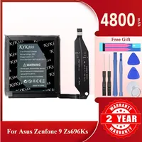 4800mAh KiKiss Powerful Battery C11P2102 For Asus Zenfone 9 ZS696KS Zenfone9 Mobile Phone Batteries