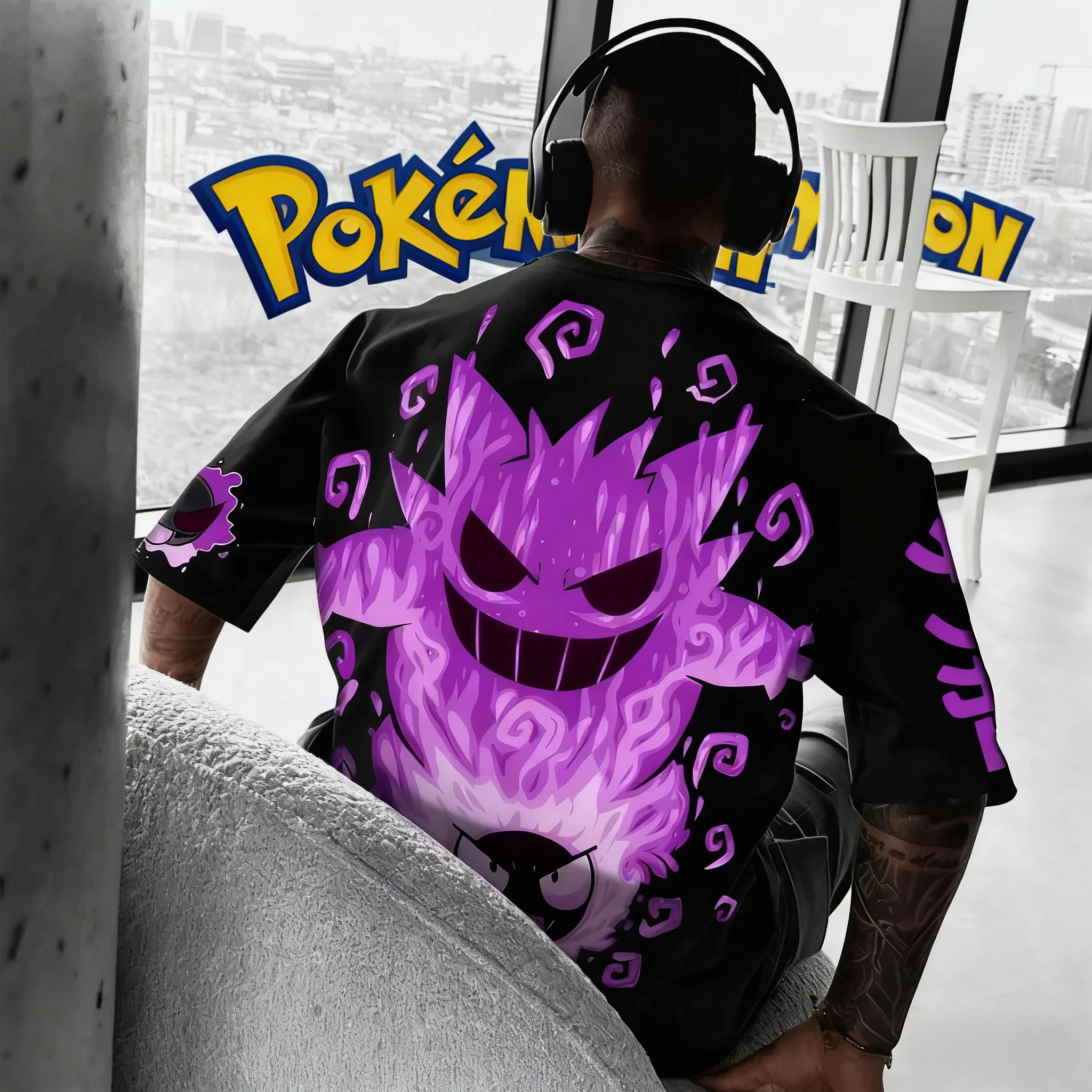 25-verao-pokemon-anime-gengar-ginasio-charizard-marca-100-algodao-puro-impresso-camiseta-masculina-harajuku-casual-versatil-de-manga-curta