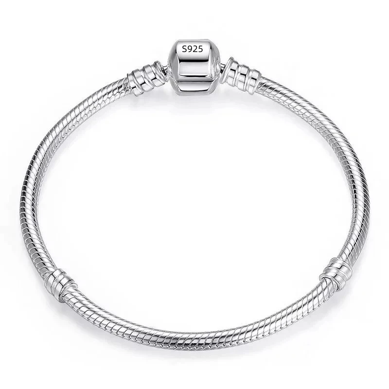 BABYLLNT 2024 New Fashion Jewelry 925 Sterling Silver Bracelet Snake Chain Bracelet Woman Jewelry Gift