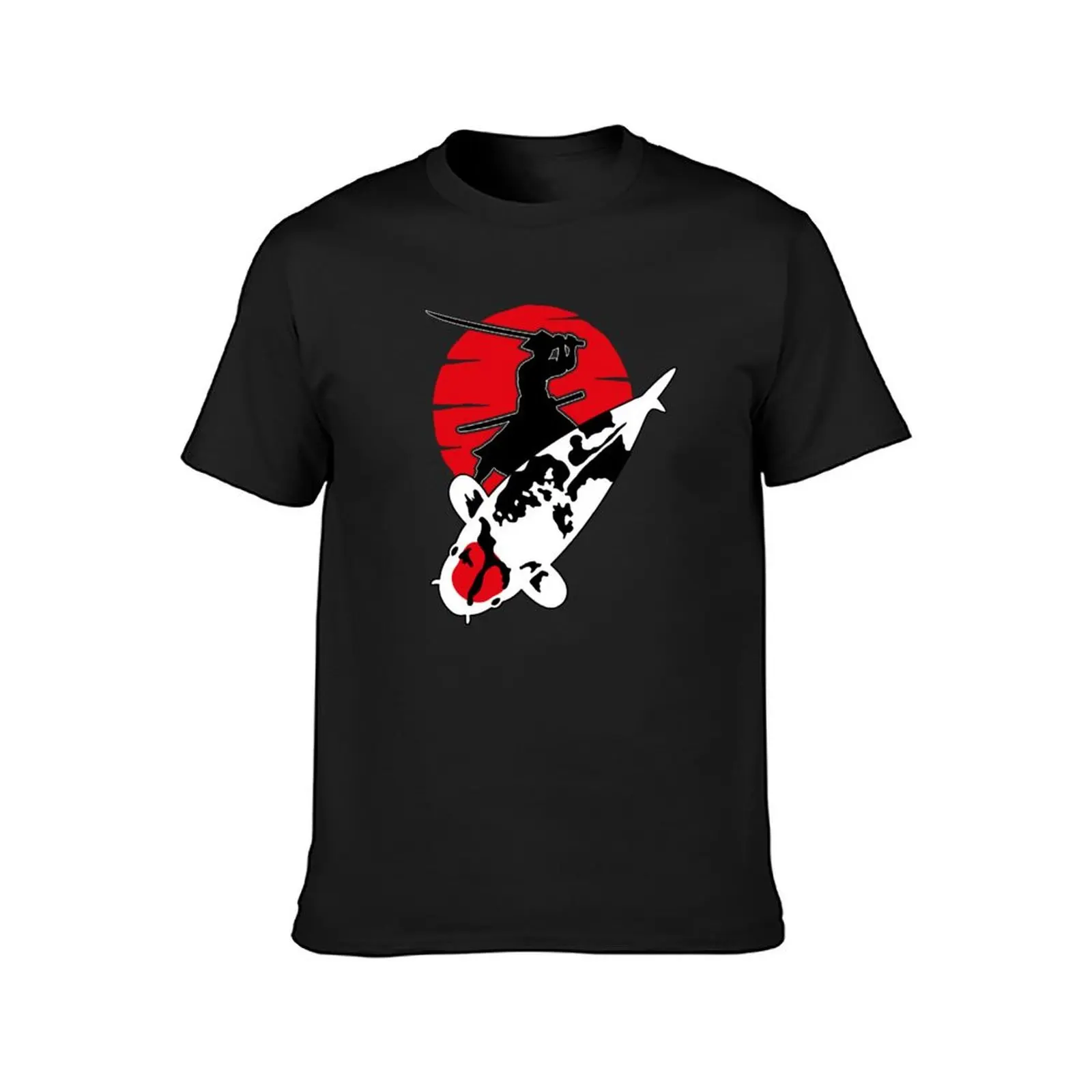 Koi Fish Samurai, Tancho Showa Koi Fish Japan T-Shirt Aesthetic clothing oversizeds Short sleeve tee mens tall t shirts