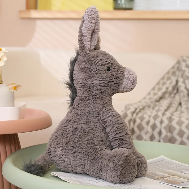 23/40/60CM śliczne Burro Peluche zabawki śliczne siwe pluszowe lalki pluszowe miękkie zwierzęta dekoracje do pokoju