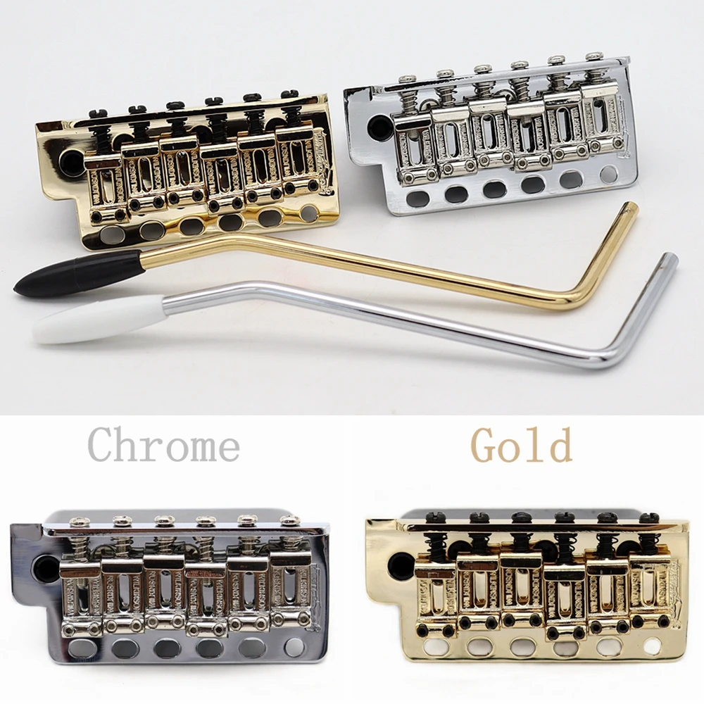 

1set Vintage Guitar Bridge Tremolo Bridge with Bent Steel Saddles from Korea Wilkinson WV6