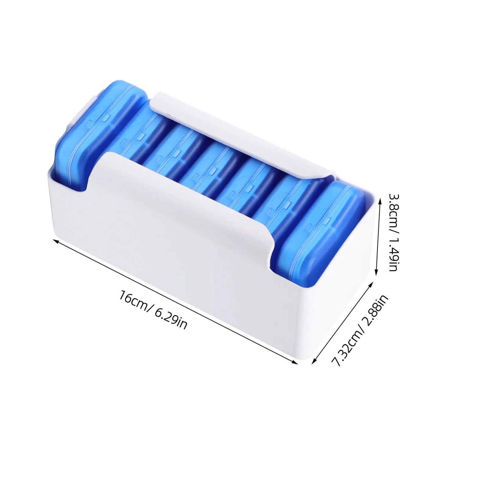 

1 Set 28-Compartment 7-Layer Portable Travel Pill Box Medicine Organizer Storage Case For Daily Tablet Capsule Holder Durable