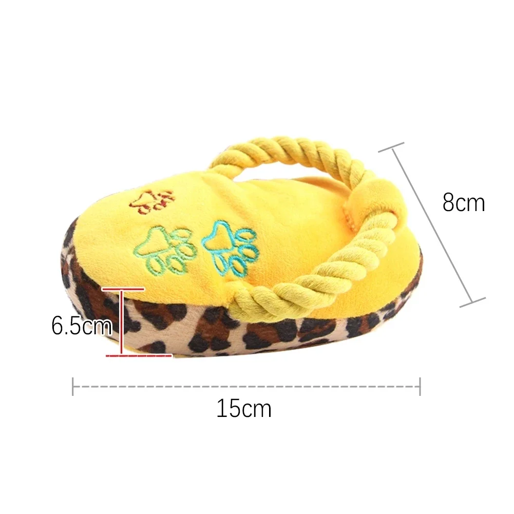 Funny Pet Dog Toys, Plush Slippers, Shoe Biting Design for Puppy and Medium-sized Dogs Indoor/Outdoor Training for Dogs and Cats