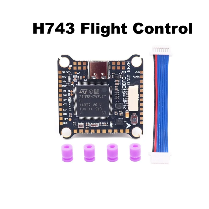 B04C-FPV كومة مزدوجة BEC 30.5 مللي متر × 30.5 مللي متر H743 لوحة تحكم الطيران 45A 4-INI ESC 3-6S لطائرة RC FPV المتسابق بدون طيار