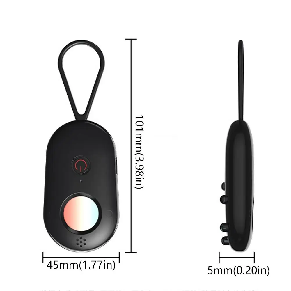Mini detector de cámara con detección infrarroja, Detector antisalpicaduras de larga distancia, antivigilancia