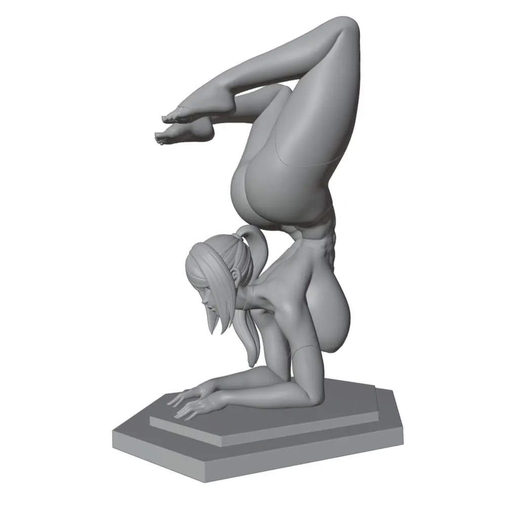 1/24--1/8 Movie Character Model Girl Resin Model Kits 3D Printed Gray Model Figurine DIY Doll Model Unassembled And Unpainted view 5