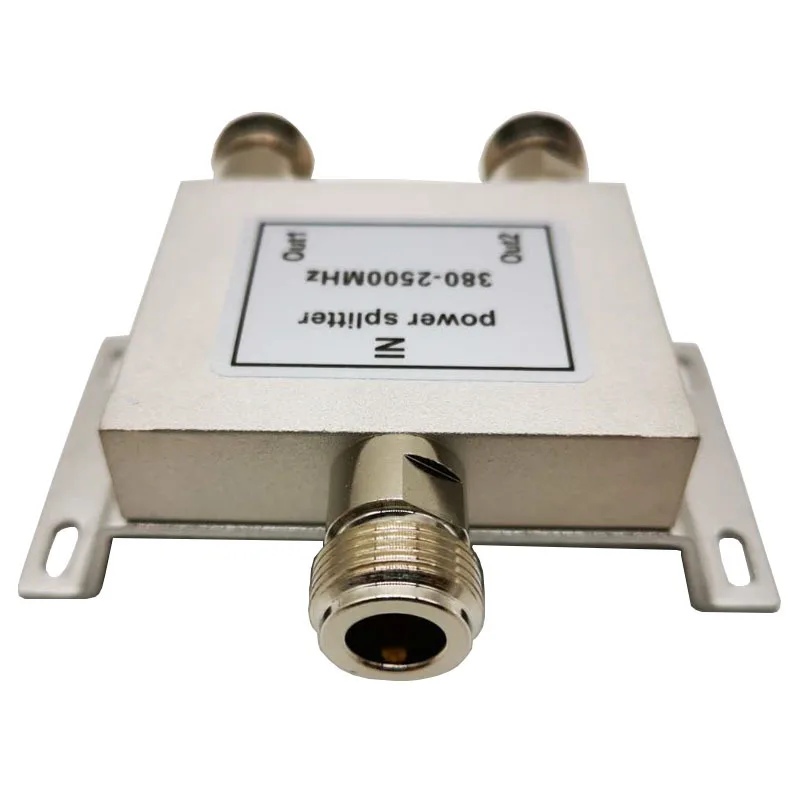 RF Coaxial Splitter 1 to 2 Way Power Splitter 380-2500MHz Signal Booster Divider N female 50ohm Fast shipping