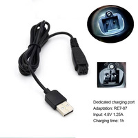 5 Pcs USB Razor Charging Cable Shaver Charger Cable Suitable for Panasonic ES ES ERT3 LC50 LV54 RF41 ST29 RF31 LV65 4.8V
