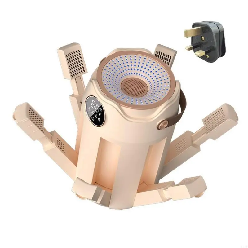 

2025 New ABS Electric 6 Prong Shoe Dryer Portable Foldable Design Rapid Warm Air Dryer Plastic Texture for Boot and Footwear