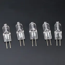 5PCS G4 6V Halogen Lamp Bulb Beads 5W 10W 15W 20W 25W 30W Microscope Accessory