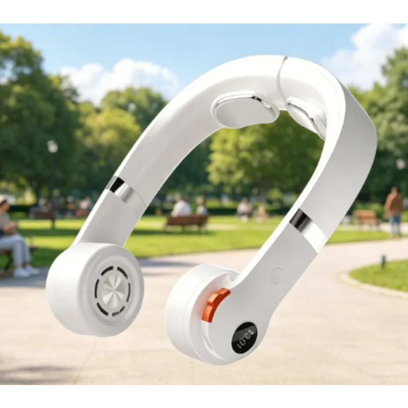 nouveau-ventilateur-de-cou-sans-pales-2026-avec-ecran-numerique-rechargeable-portable-pour-exterieur-rafraichisseur-de-cou-mains-libres