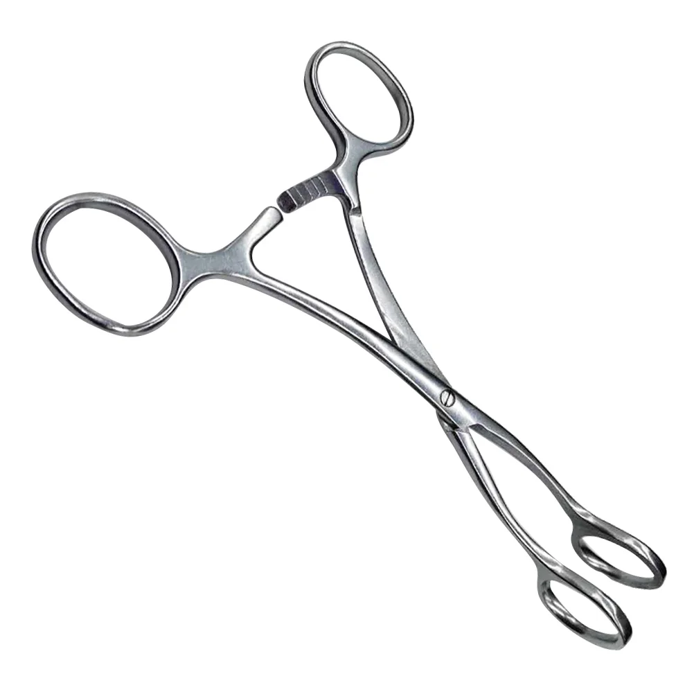 Self Locking Sponge Forceps Stainless Steel Tongue Body Piercing Pliers Rounded Slotted Tool Professional