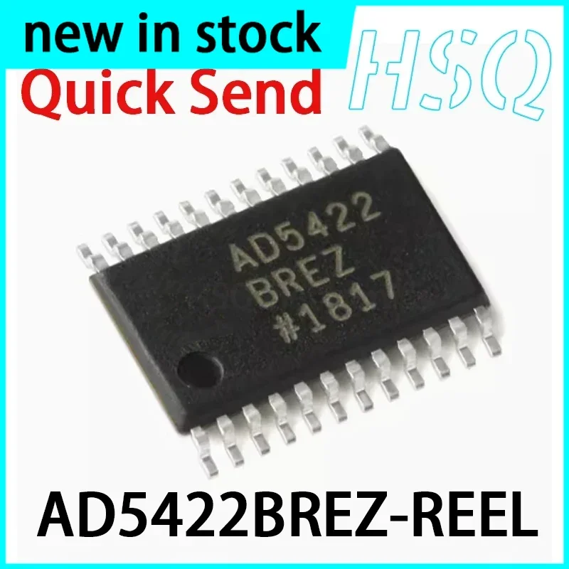 2PCS AD5422BREZ-REEL AD5422 TSSOP-24 16 Bit Analog-to-digital Converter Brand New in Stock