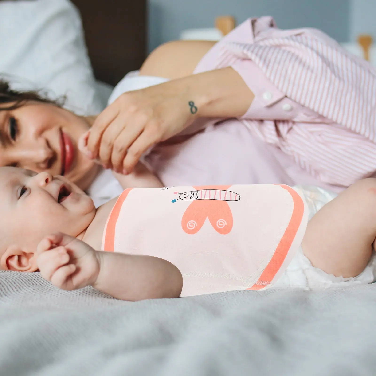

Premium Cotton Baby Strap Newborn Belly Protector Unisex Design Summer Thin Warm Navel Cover Snug Fit Infant Wrap