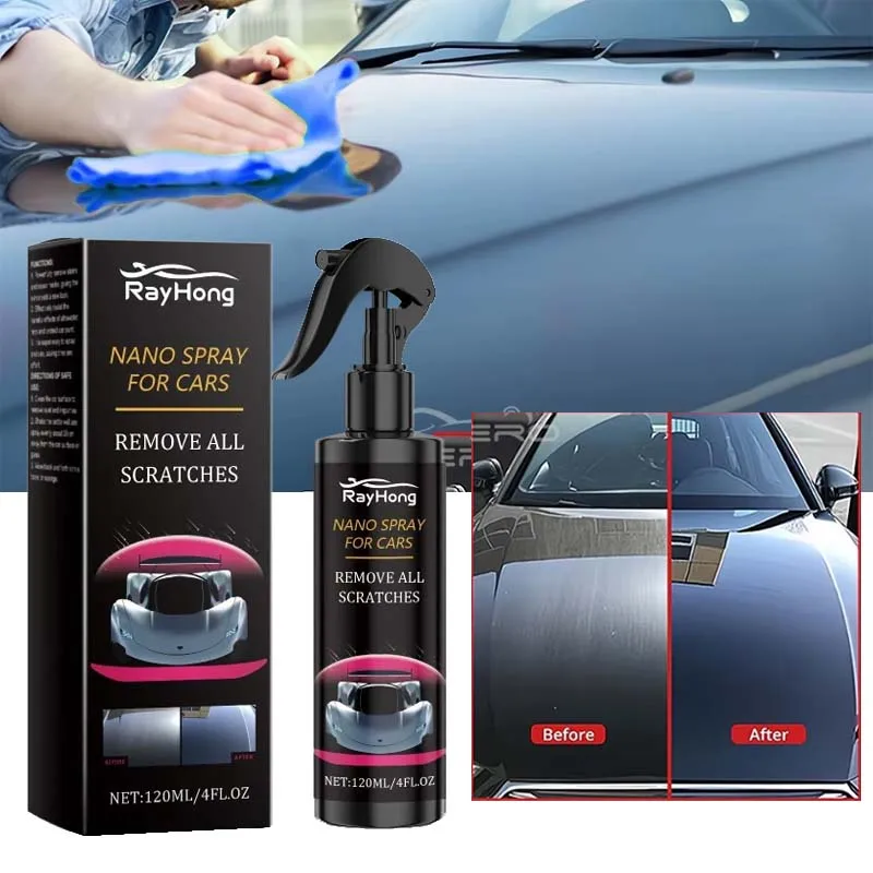 30/120ML Car Nano Coating Spray Liquid Wax Polish Paint Sealant Water Repellent Protective Layer for Automotive Detailing Shine