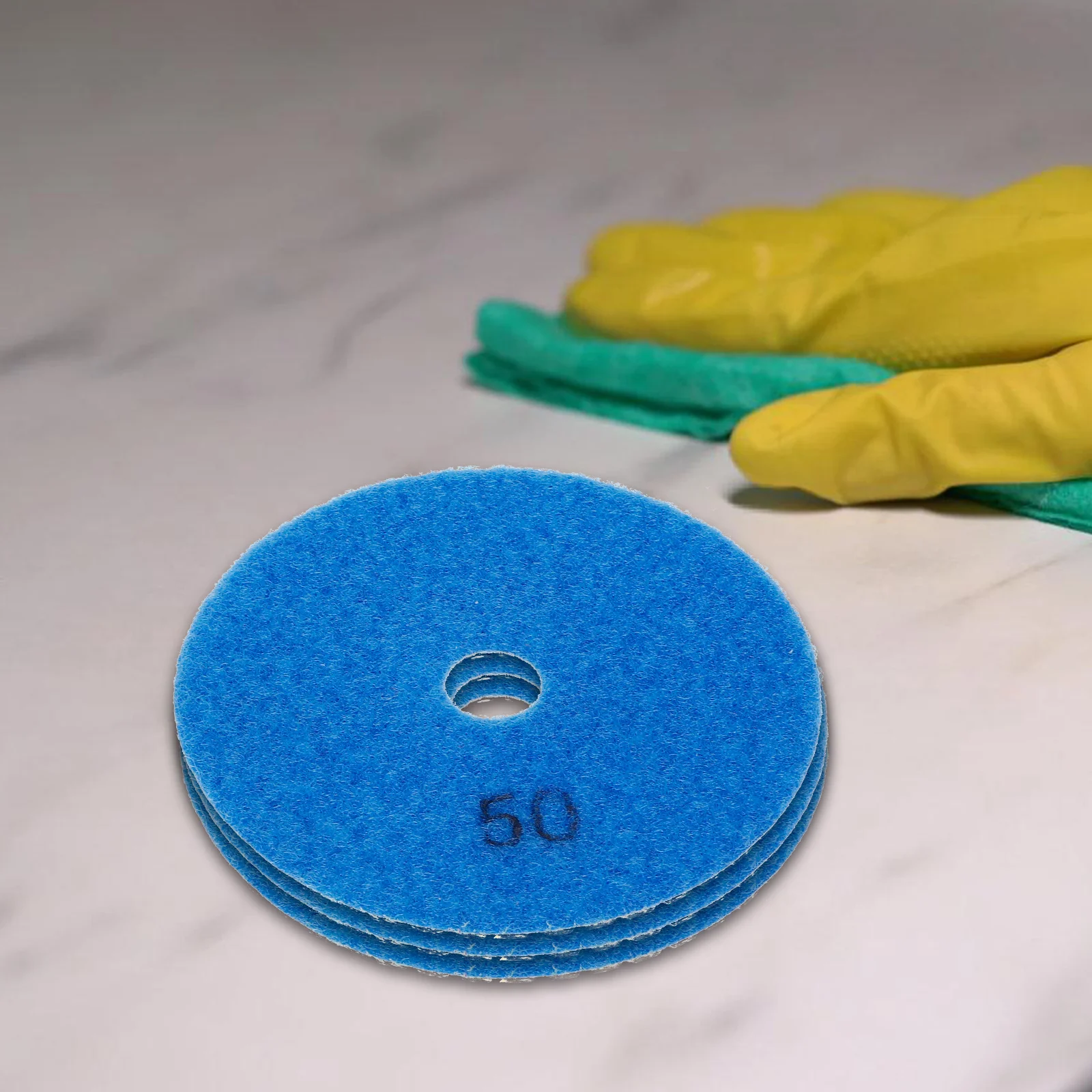 

5pcs Blue For Round Pads Marble Pads Granite Diamond Polishing Concrete Wet Dry Sanding Tools Polishing