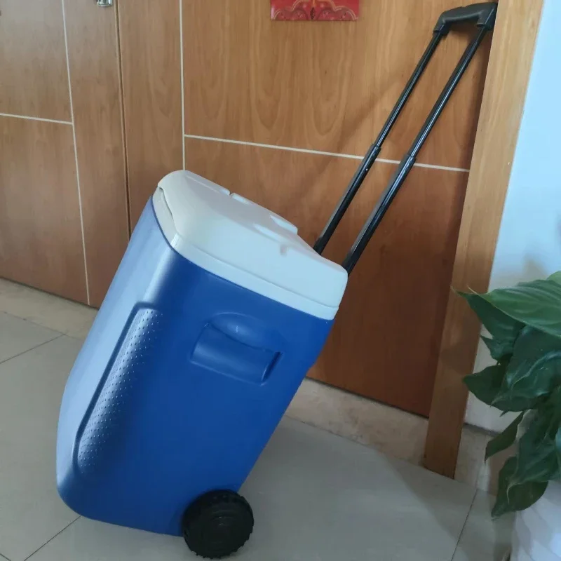 

52л тележка, изолированная коробка, портативный пляжный стол, коробка-холодильник, жесткое пиво, лед, еда, пикник, кемпинг, напитки, изолированное ведро