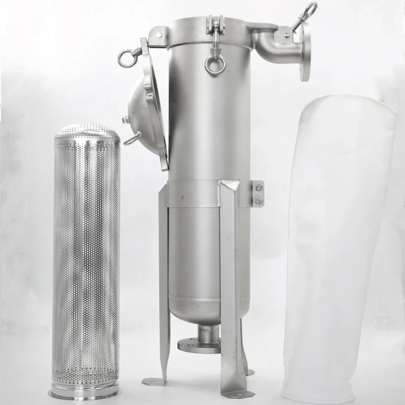 Juice/syrup filtration equipment SS304 stainless steel bag filter housing