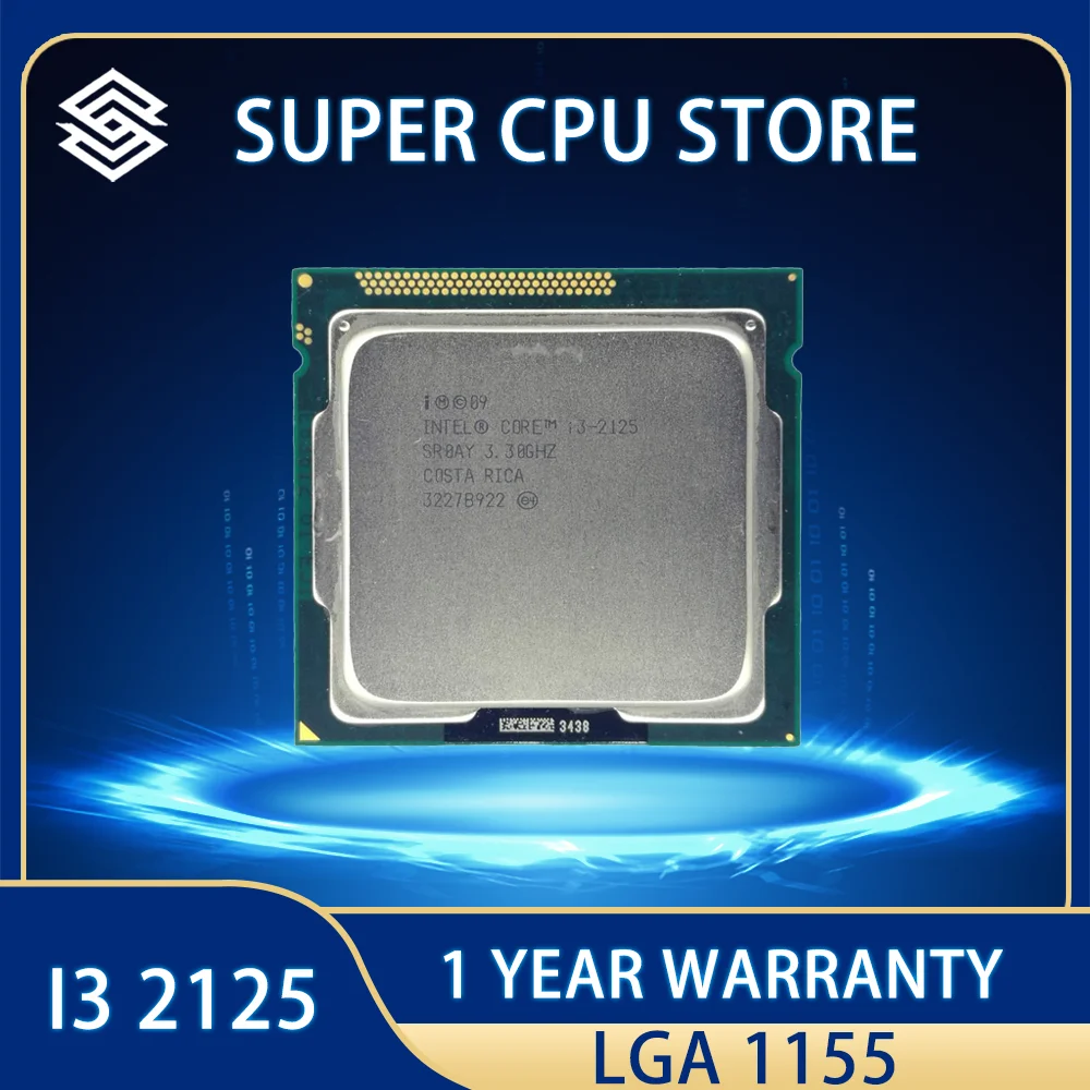 Intel Core i3-2125 i3 2125 3.3 GHz Dual-Core CPU Processor 3M 65W LGA 1155