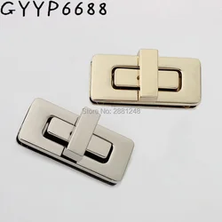 1-5-20sets 43x19mm rectangle metal clasp metal clasp turn lock for bag flip lock Leather Accessories handmade clasp handmade