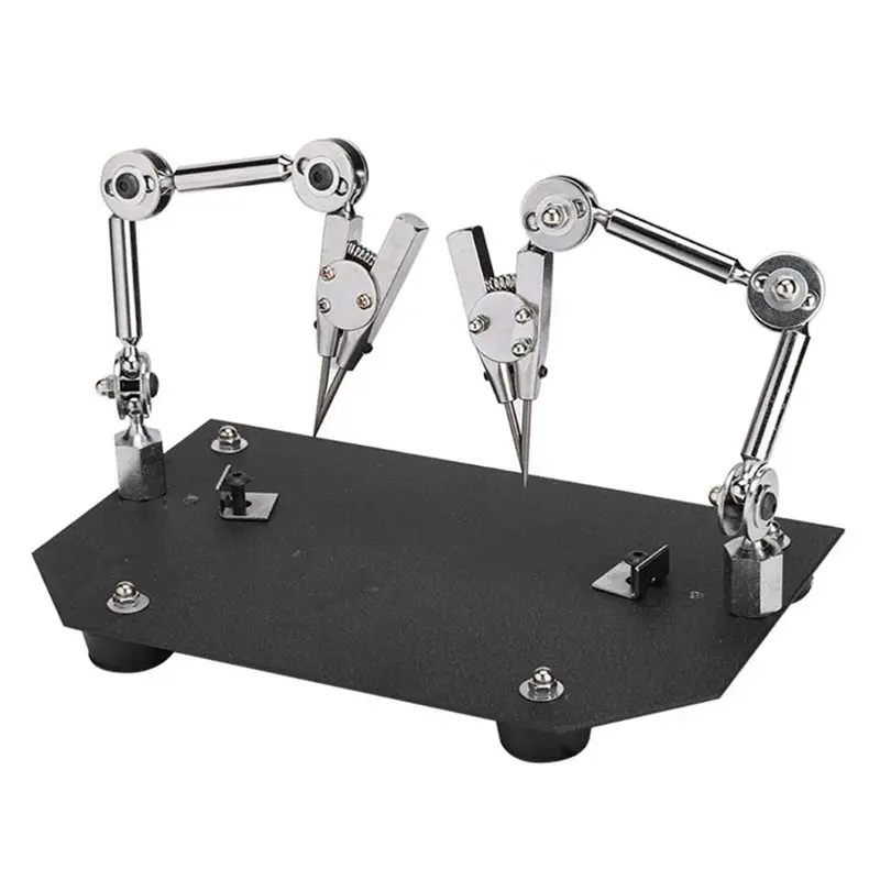 AT19-For Soldering Repairing And Microelectronics Compatible Welding Fixture Clip Dual Adjustable Clips