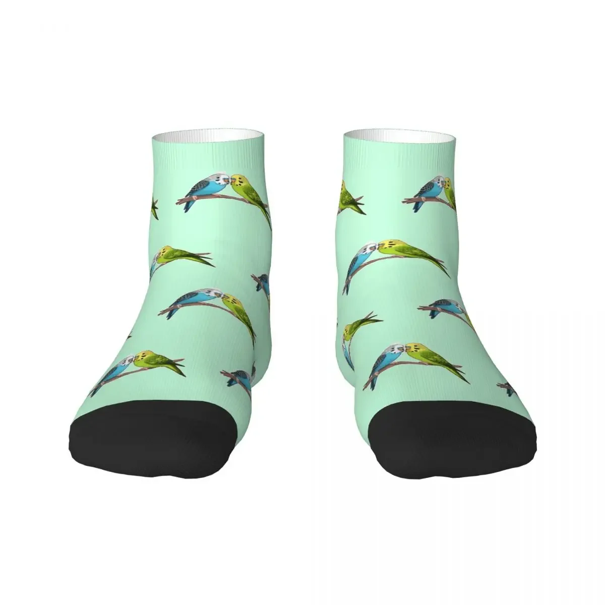 Cute Budgie Birds Dress Socks Mens Womens Warm Fashion Novelty Parrot Bird Crew 