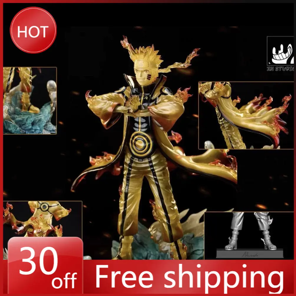 

33 см новая аниме-фигурка Наруто Узумаки Наруто по периметру, модель из смолы, сбор статуи, украшения для рабочего стола, новогодние подарки, игрушка