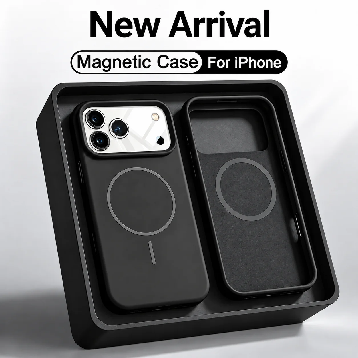Luxuriöse Flüssigsilikon-Magnetische Handyhülle für iPhone 18 17 16 15 14 12 13 Pro Max für Magsafe Kabelloses Laden Weiche Rückseite – Detail 2