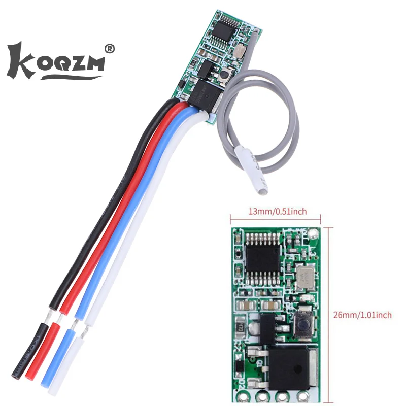 Micro modulo interruttore luce telecomando wireless ricevitore relè RF 433 Mhz 1CH
