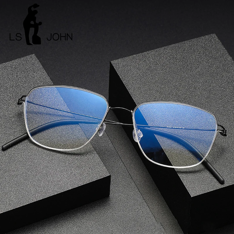 

New Titanium Glasses Frame Men Denmark Screwless Myopia Prescription Eyeglasses Ultralight Brand Reading Optical Eyewear Women