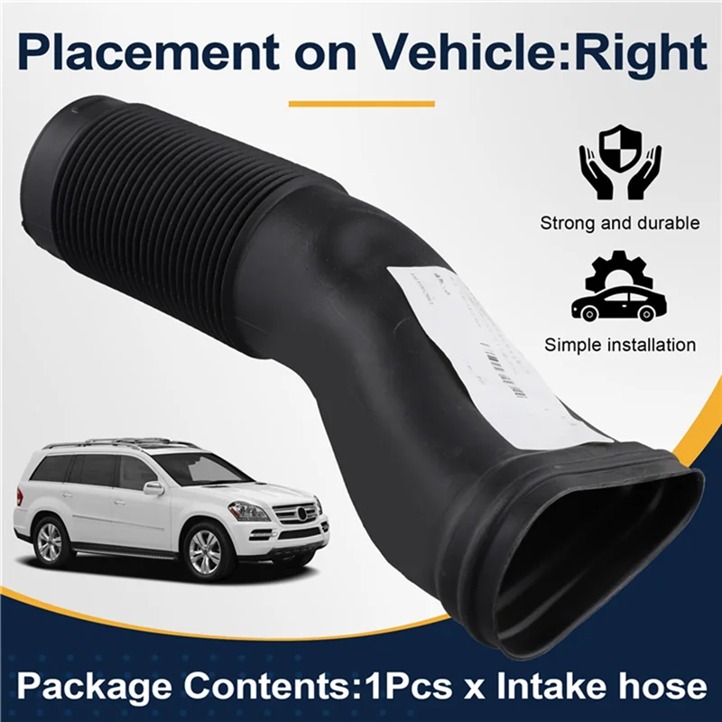 

1Pair Rear Air Duct Intake Hose For Mercedes Benz M GL-Class W164 X164 A1645051961 A1645052061air Cleaner Intake Pipe-AS55