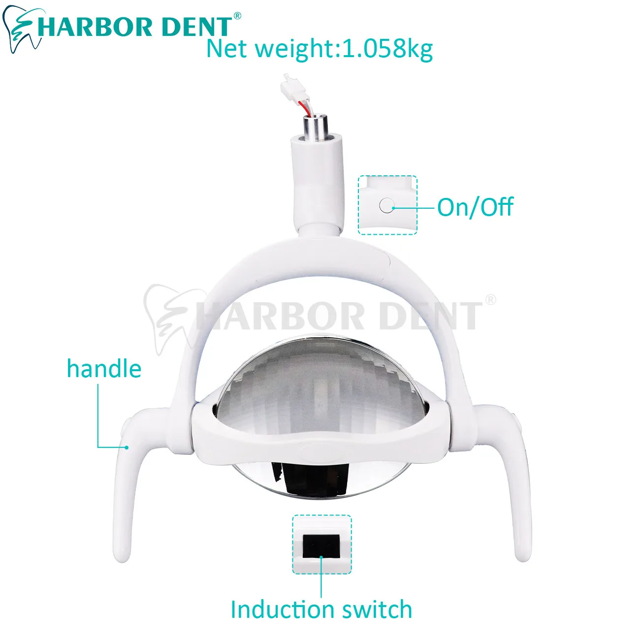 Dental Reflect LED Lamp Oral Light for Dentistry Operation Chair Inductive Infrared Spotlight Round Light Dentist  Equipment