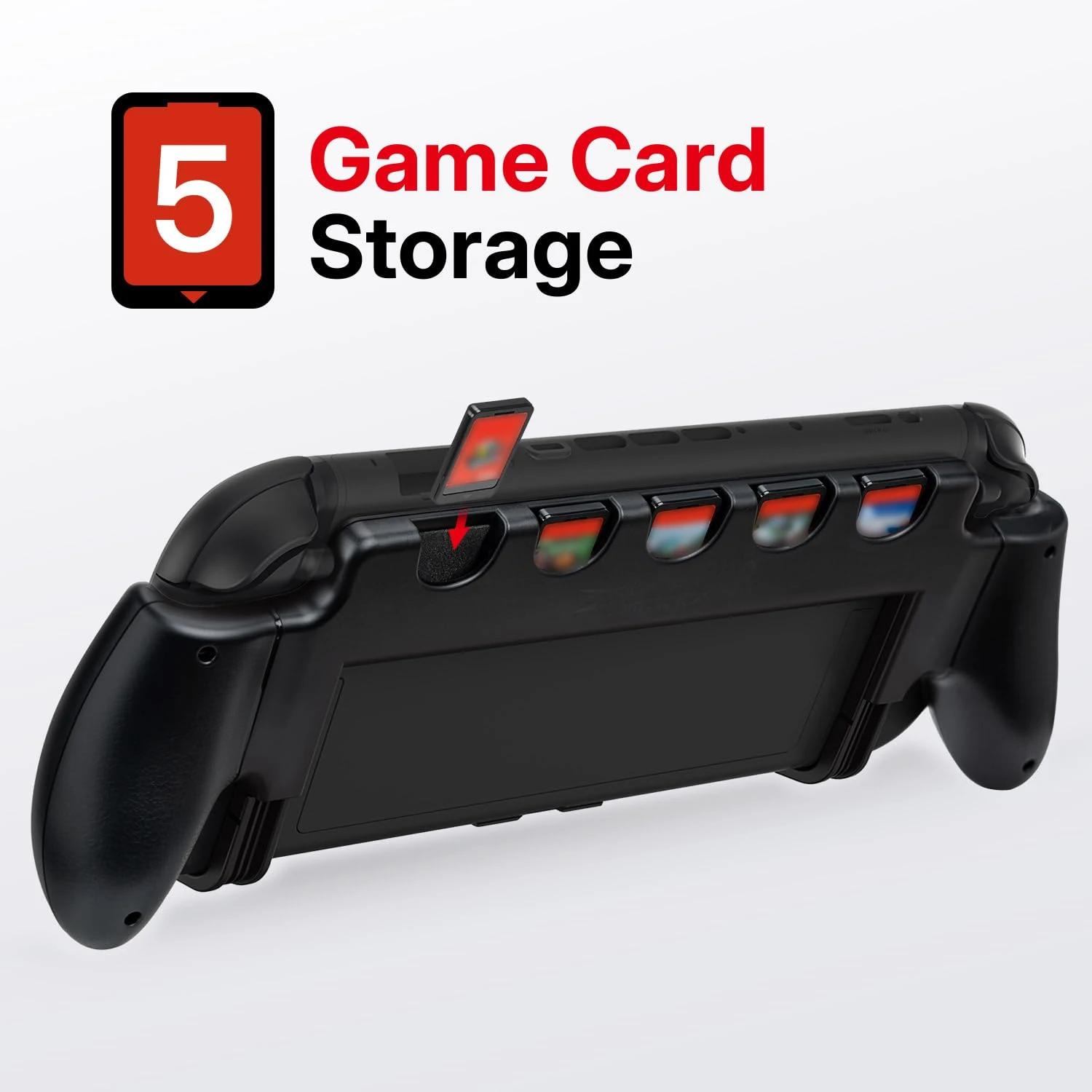 Hand Grip Case For Nintendo Switch 2 With Stand Holder Anti-Slip Protective Case with 5 Game Card Slots For Switch 2 Accessories - view 5