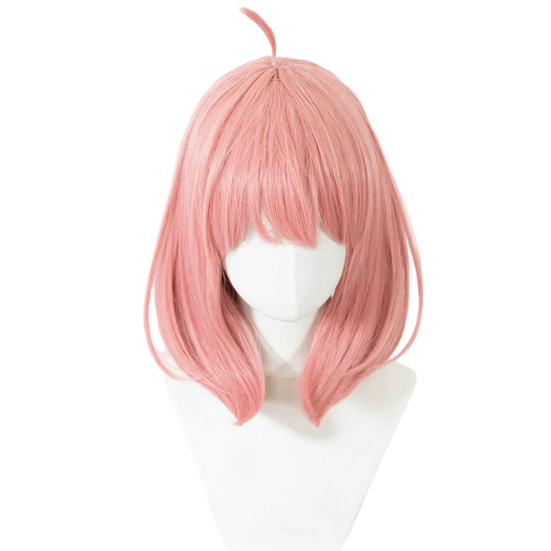 ND Anya Forger Косплей Парики Шиньон Шпион Семья Аниме Косплей Парики Волос для Comic Con Coser Костюм Тематическая Вечеринка Термостойкие