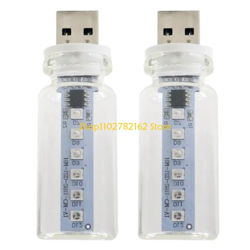 547B 13 in 1 USB Powered Multi Color Light for Car Interior Night Driving Featuring Glass Cover Easy Installation