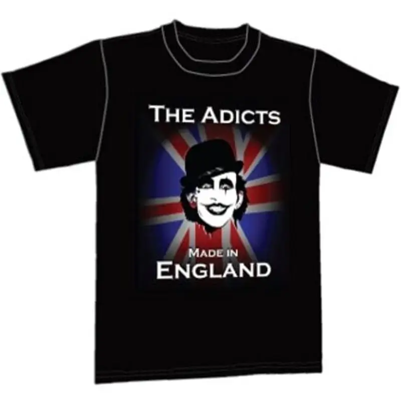 Camiseta The Adicts Made In England, nueva y grande únicamente