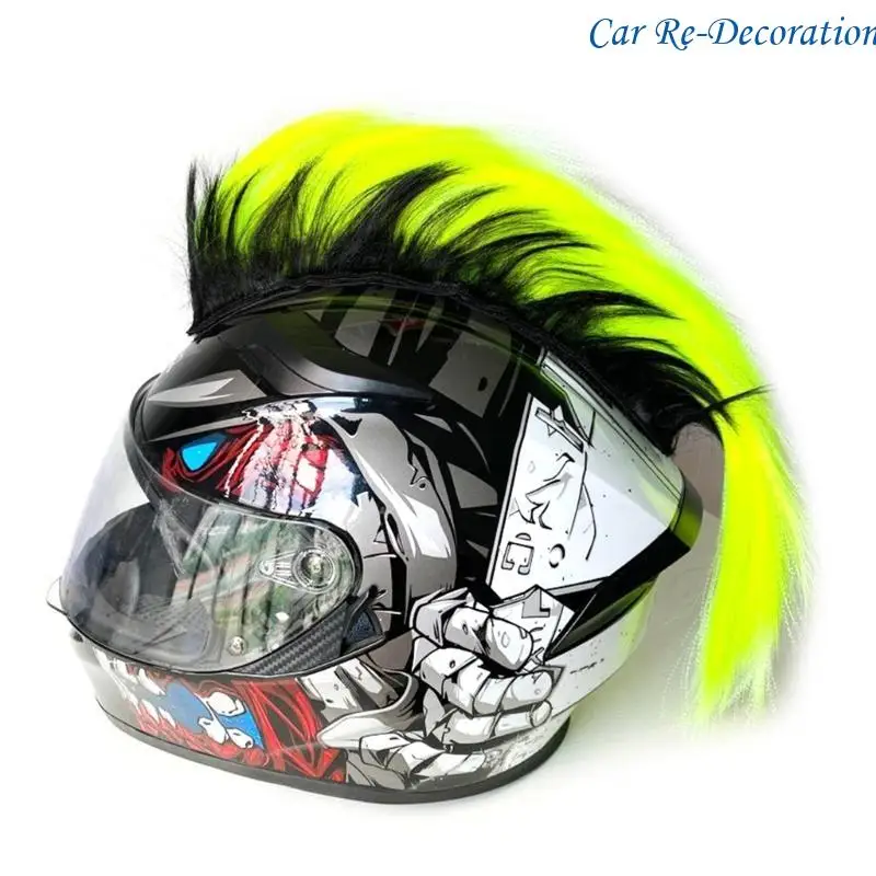 

R58D Creative Cocks Hair Accessory Easy to Install Helmets Decoration Colorful Helmets Cocks Simple Installation for Bikers