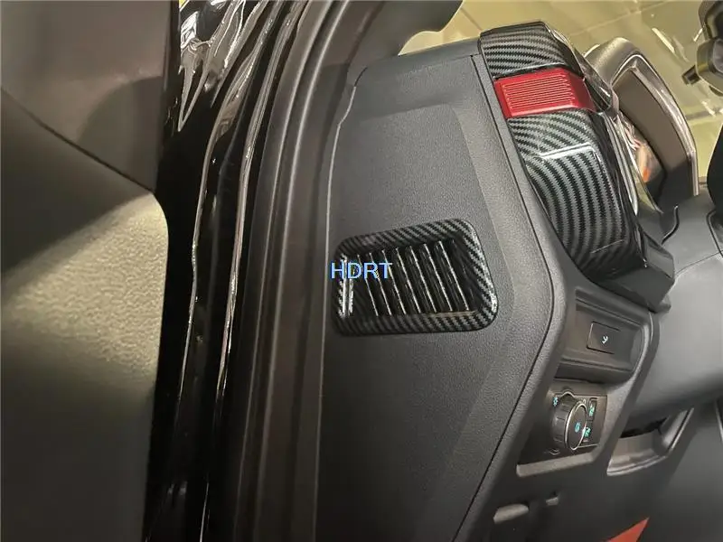 Car Styling For Ford F-150 F150 Raptor 2022 + Interior Carbon Fiber Car Styling Dashboard Outlet Sticker Cover Gear Shift Trim