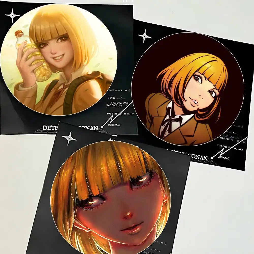 Midorikawa Hana Anime P-Prison School Cartoon Style Badge Brooches On Backpack Decoration Round Enamel Pins For Accessorys