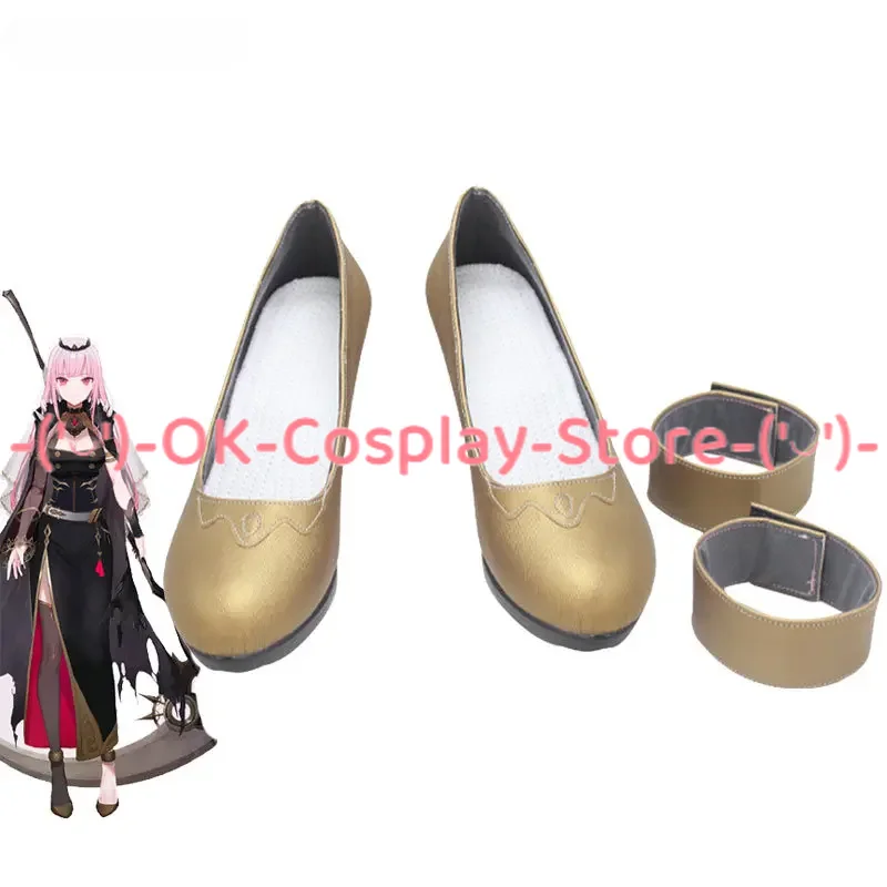 Mori Calliope Cosplay Shoes Youtuber Vtuber Cosplay Boots Halloween Carnival Prop PU Leather Shoes Custom Made