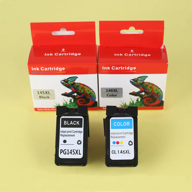 Remanufactured PG145 CL146 XL Compatible 145XL  Refillable Ink Cartridge PG-145 CL-146 for Canon MG2410 MG2510 TS3110 MG3010
